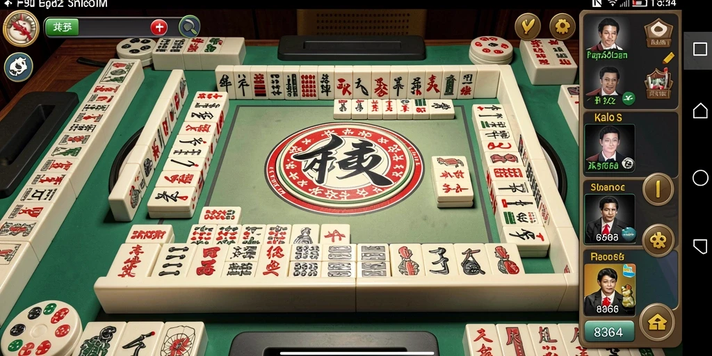 Screenshot gameplay Mahjong dari permainan 8364 yang menantang.