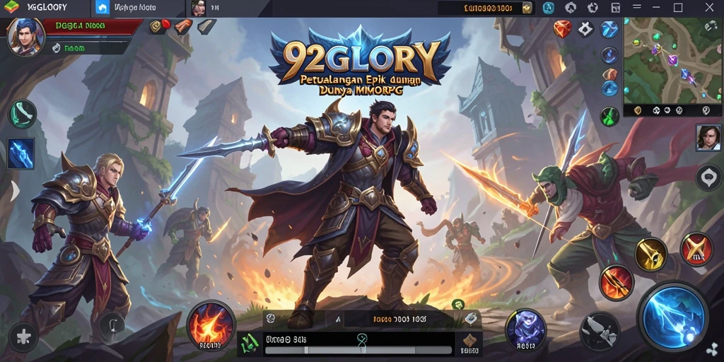 Screenshot memperlihatkan momen seru dalam pertempuran MMORPG.