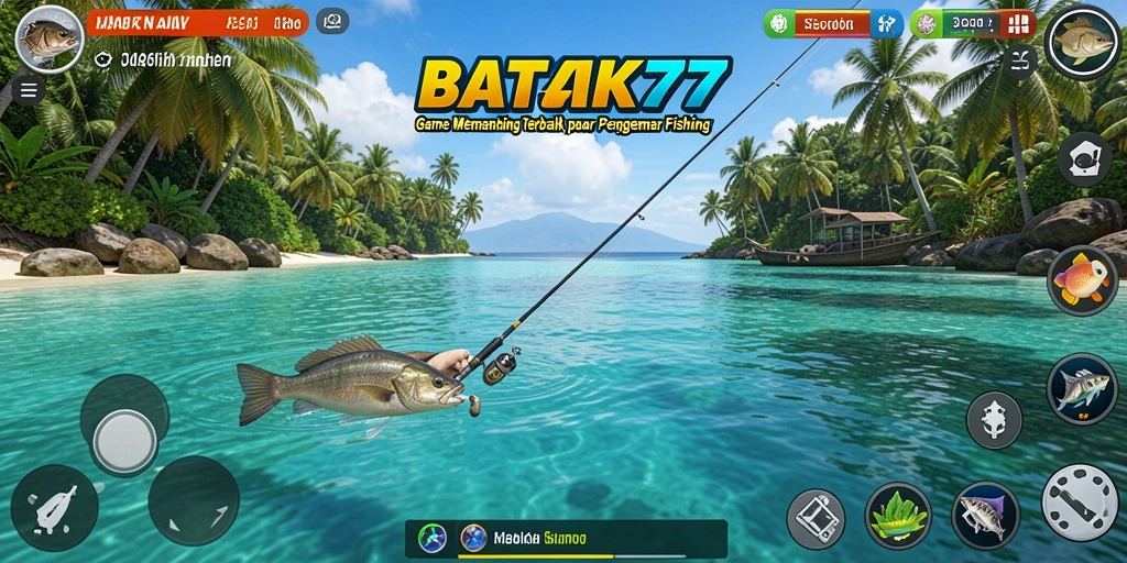 Gameplay yang menarik saat memancing di BATIK77.