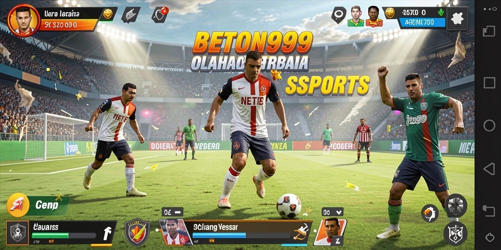 Tampilan gameplay seru dari BETON999 dengan berbagai olahraga.