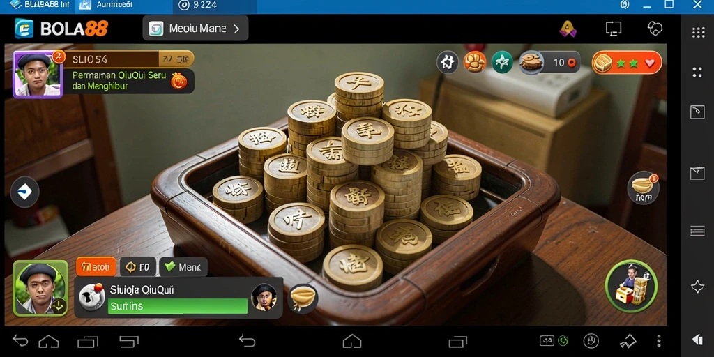 Screenshot gameplay QiuQiu yang menggembirakan dari BOLA88.
