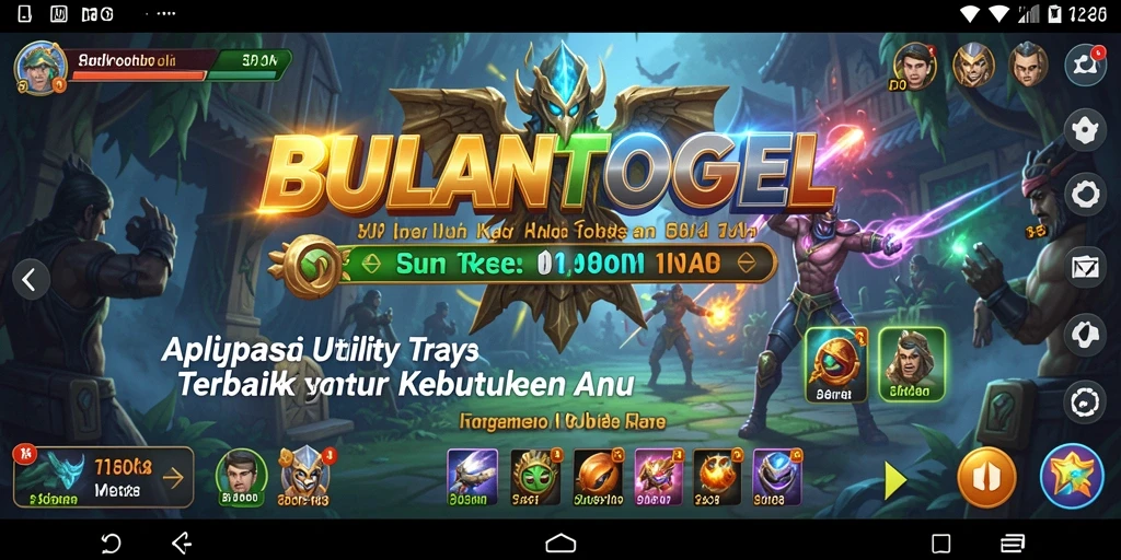 Tampilan antarmuka aplikasi BULANTOGEL yang user-friendly.