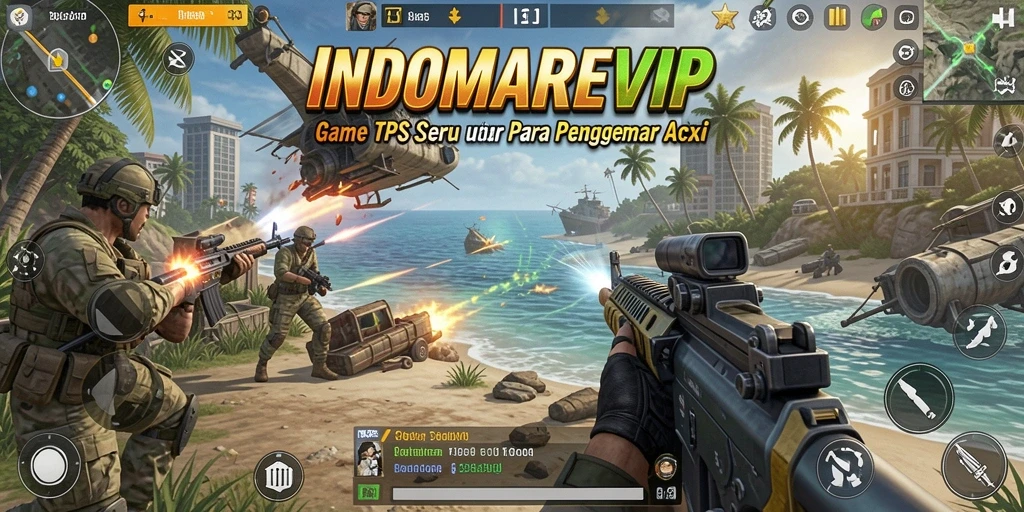 Tampilan gameplay seru dari INDOMAREVIP yang menampilkan aksi mendebarkan.