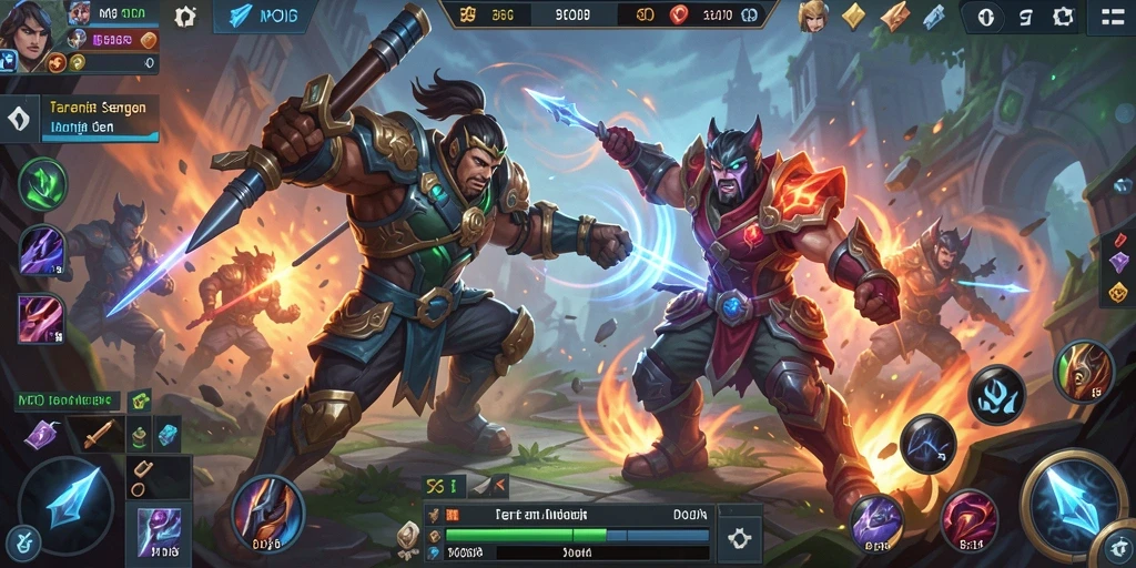Screenshot MPOID menampilkan aksi seru dalam permainan MOBA.