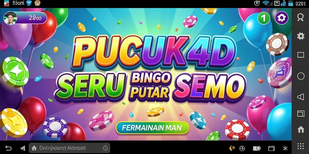 Tampilan gameplay menyenangkan di PUCUK4D yang penuh warna.