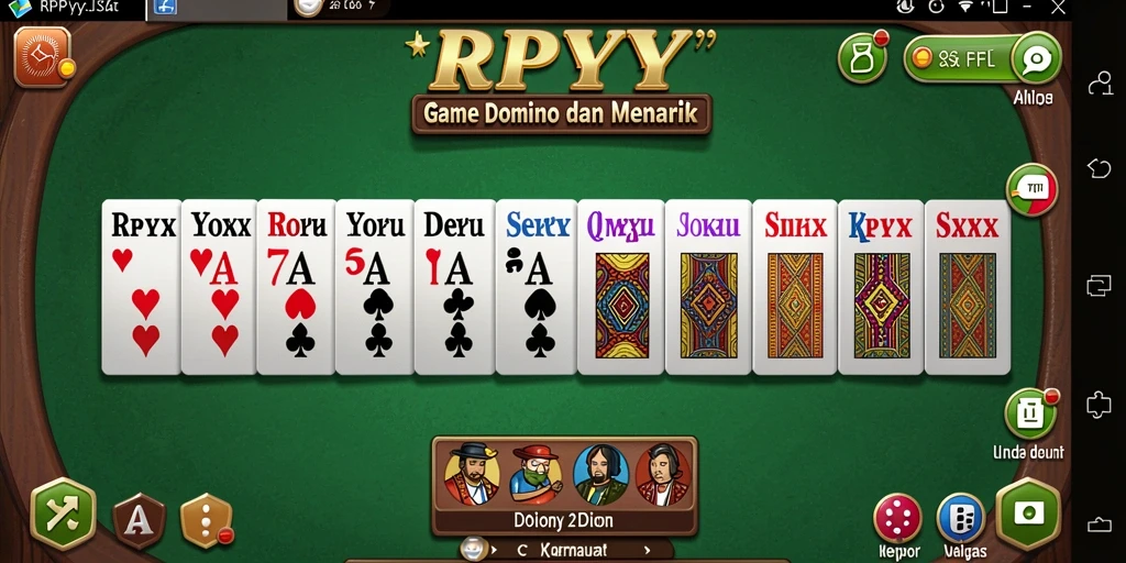 Tampilan gameplay seru dalam game Domino RPYYY.