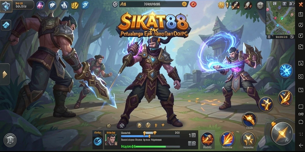 Gameplay SIKAT88 yang penuh aksi dalam dunia MMORPG yang magis.