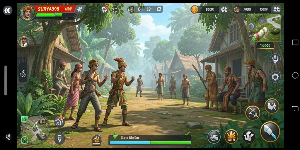 Tampilan gameplay SURYA898 yang mendebarkan dan interaktif.